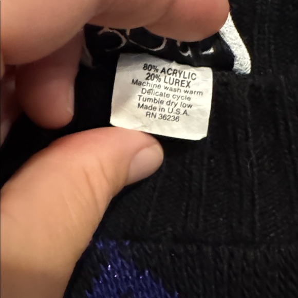 Vintage Snowflake Ugly Sweater - Picture 3 of 5